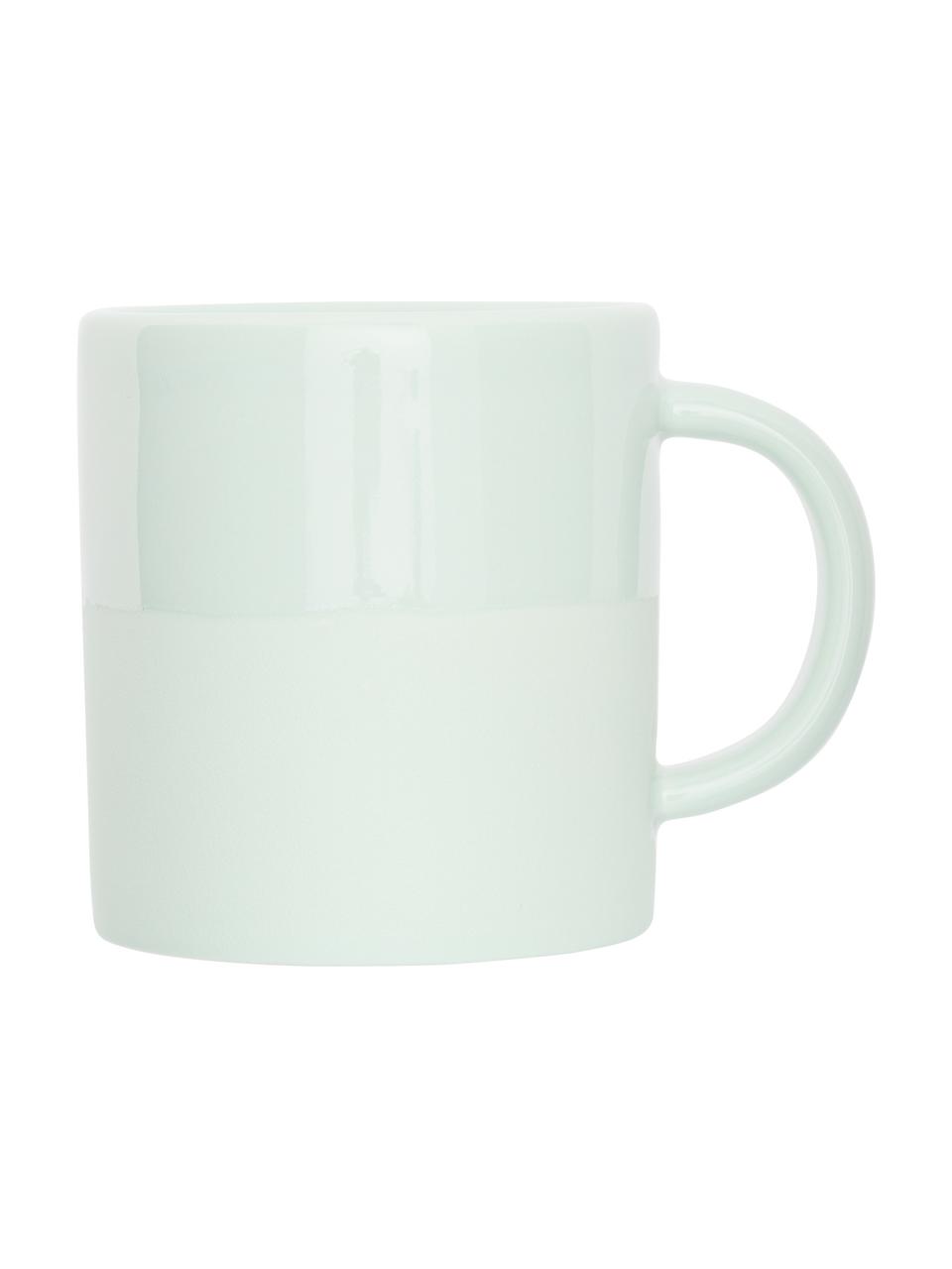 Tasse Shiny, Intérieur de la tasse : vert menthe, brillant<br>Extérieur de la tasse : vert me