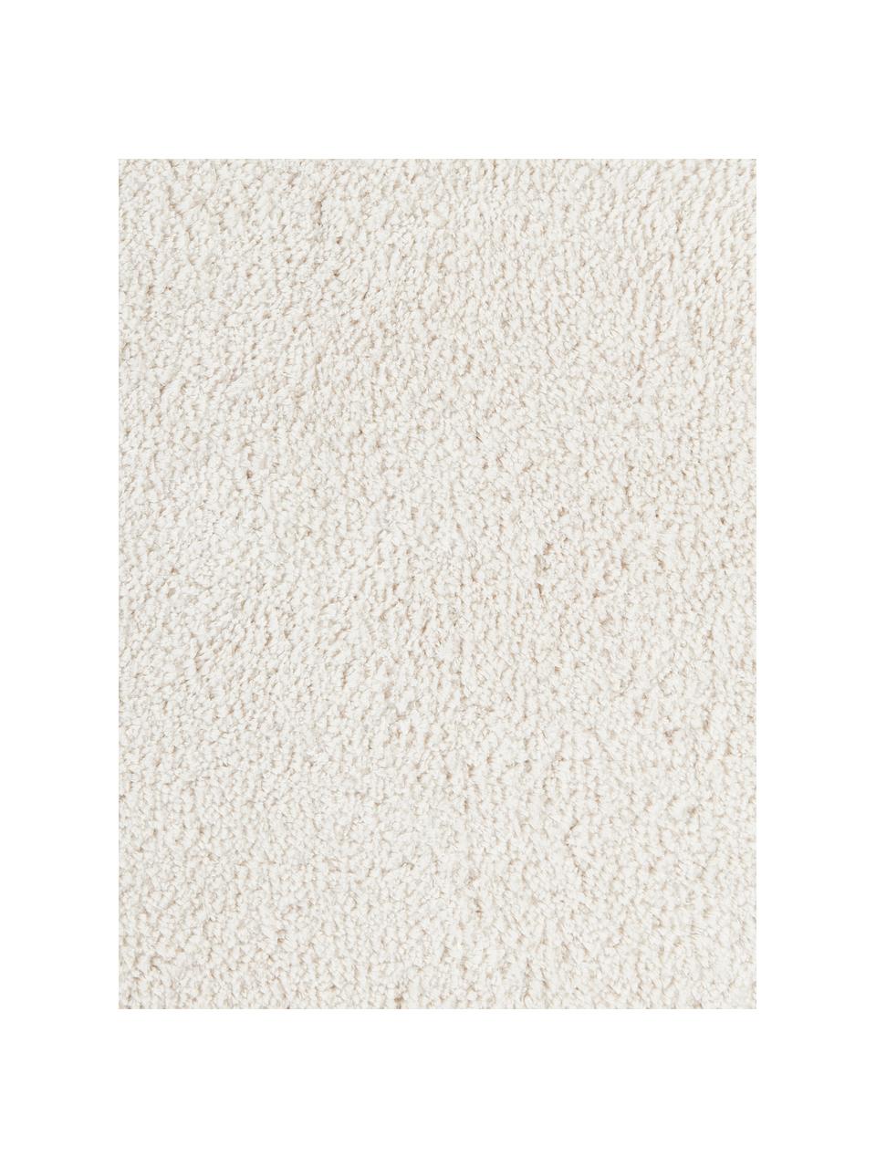 Flauschiger Hochflor-Teppich Leighton, Mikrofaser (100 % Polyester, GRS-zertifiziert), Off White, B 120 x L 180 cm (Grösse S)