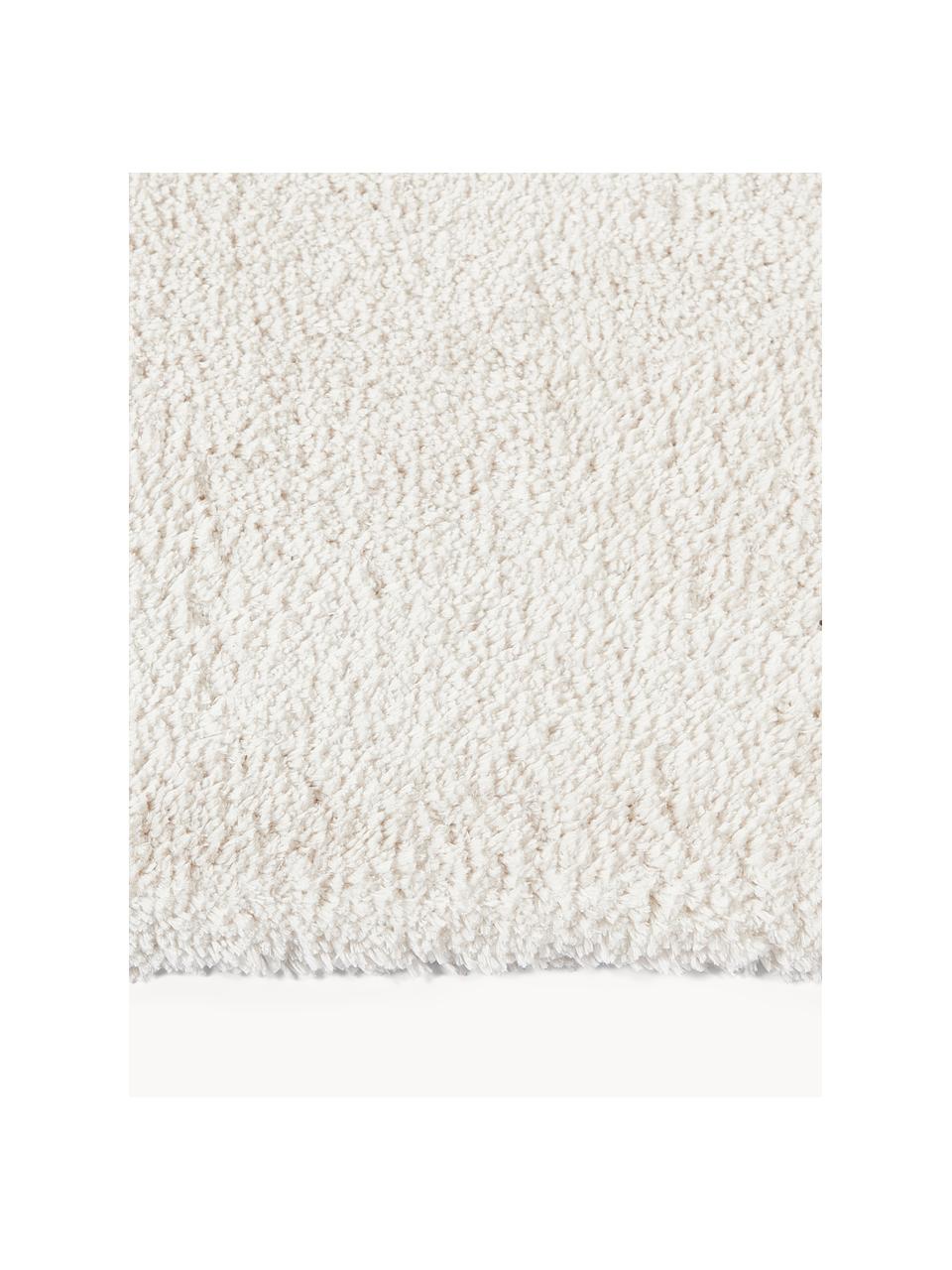 Flauschiger Hochflor-Teppich Leighton, Mikrofaser (100 % Polyester, GRS-zertifiziert), Off White, B 120 x L 180 cm (Grösse S)