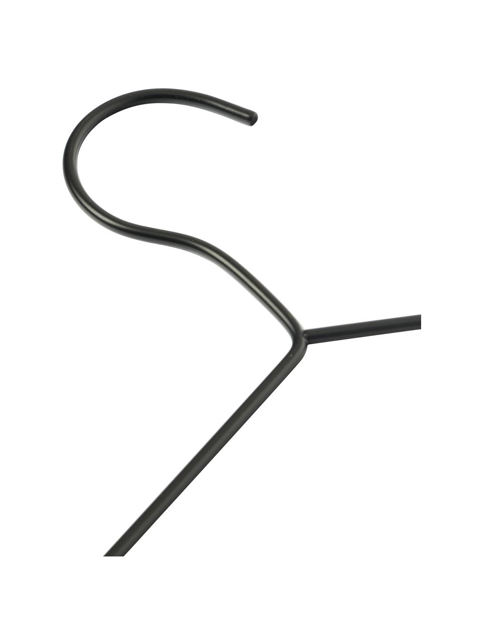 Kleerhanger Cian, 12 stuks, Metaal, Zwart, B 40 x H 20 cm