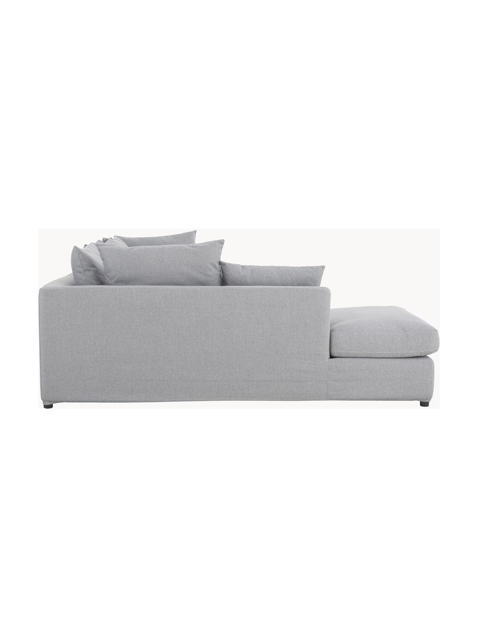 Divano angolare grande Zach, Rivestimento: polipropilene Il rivestim, Piedini: materiale sintetico, Tessuto grigio, Larg. 300 x Prof. 213 cm, chaise-longue a sinistra