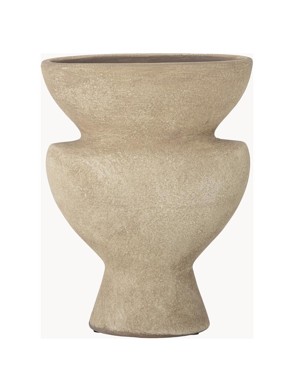 Dekorativní váza z terakoty Cristel, Terakotová, Béžová, Š 15 cm, V 19 cm