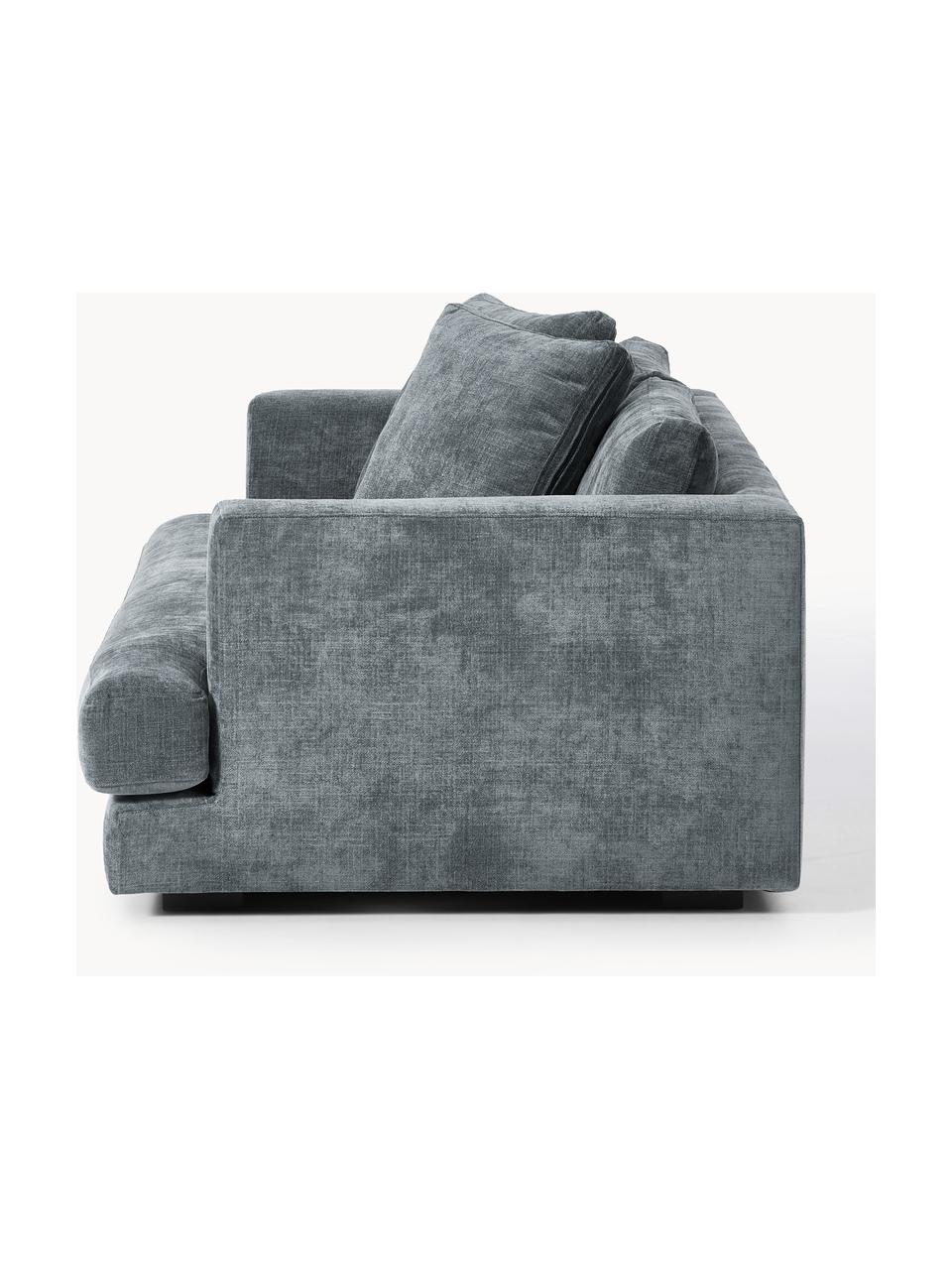 Sofa Tribeca (2-Sitzer), Bezug: 100 % Polyester Der strap, Gestell: Buchenholz, Kiefernholz, , Webstoff Graublau, B 185 x T 104 cm