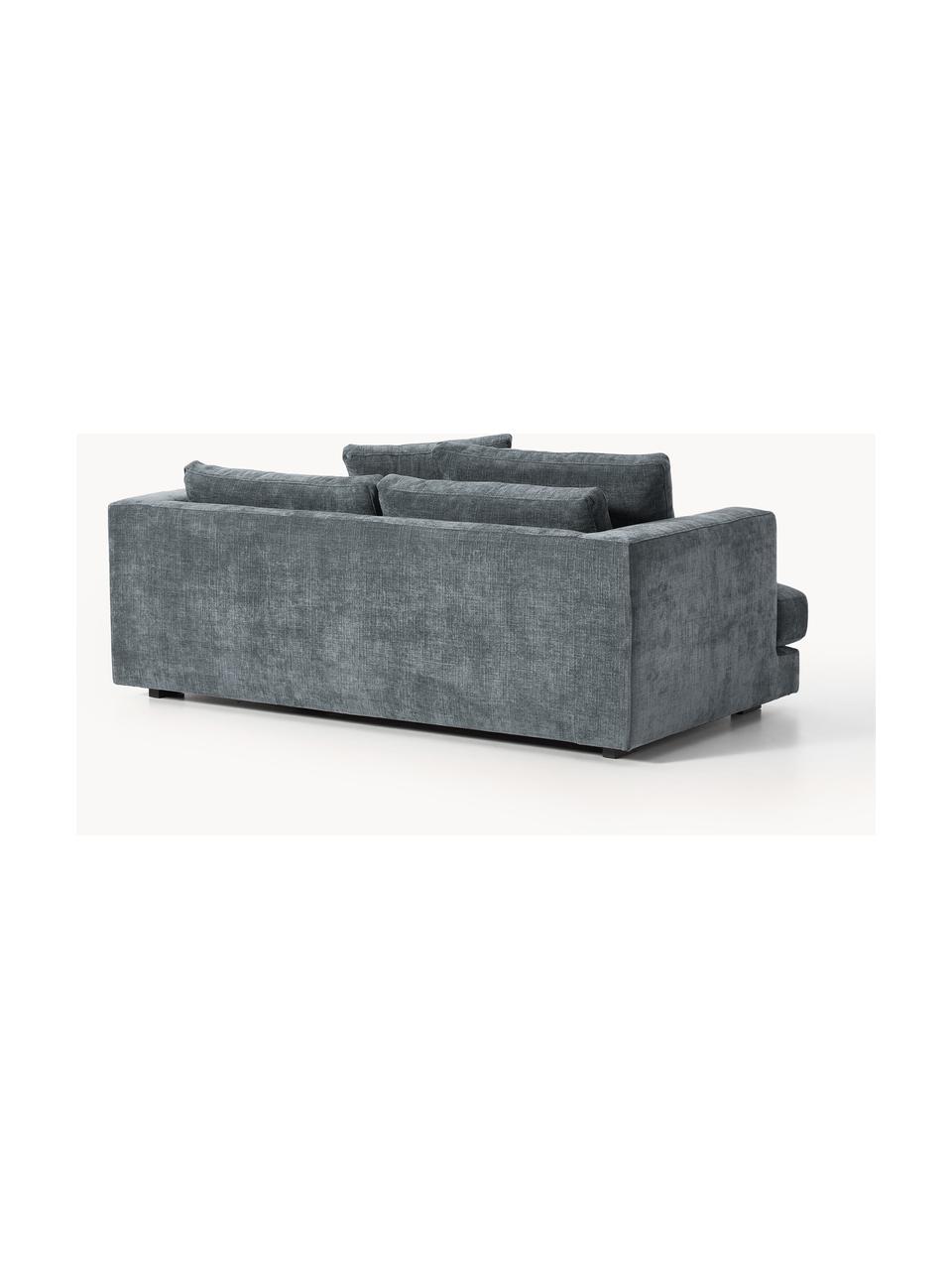 Sofa Tribeca (2-Sitzer), Bezug: 100 % Polyester Der strap, Gestell: Buchenholz, Kiefernholz, , Webstoff Graublau, B 185 x T 104 cm