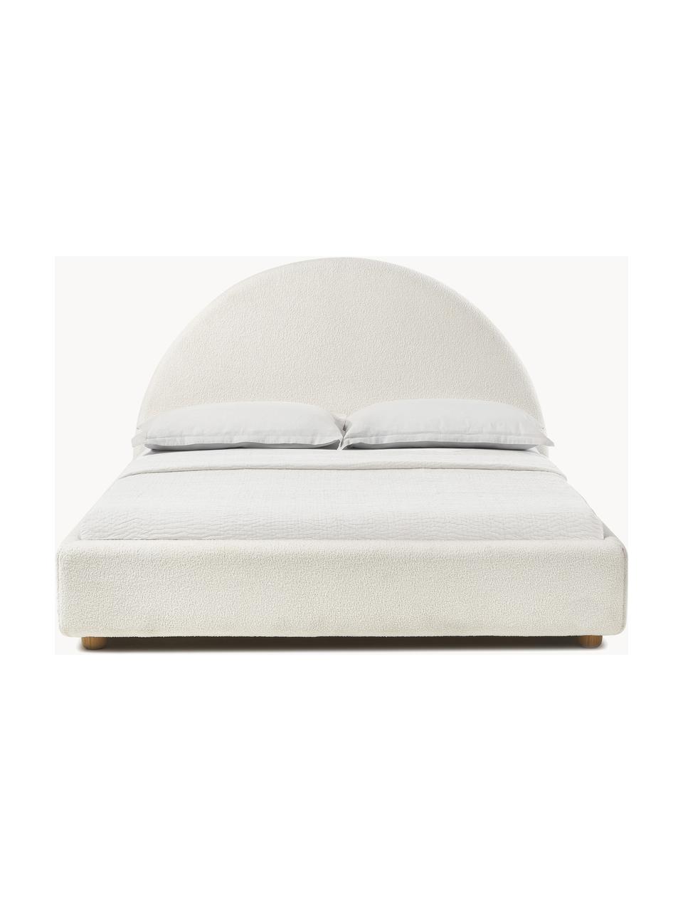 Čalouněná postel Ebba, Bílá, Š 140 cm, D 200 cm