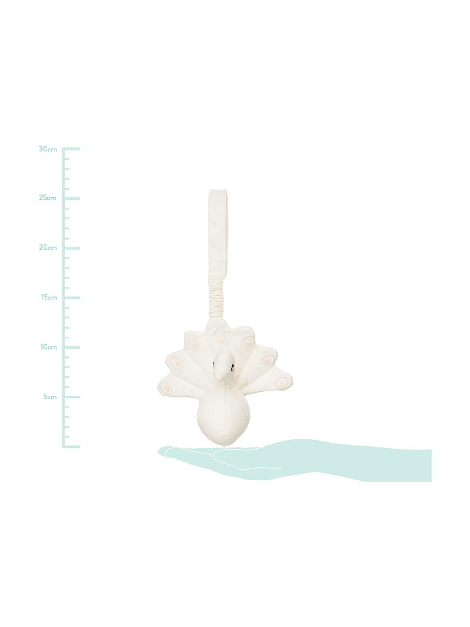 Accessoire déco en coton bio Play Gym Peacock, Crème