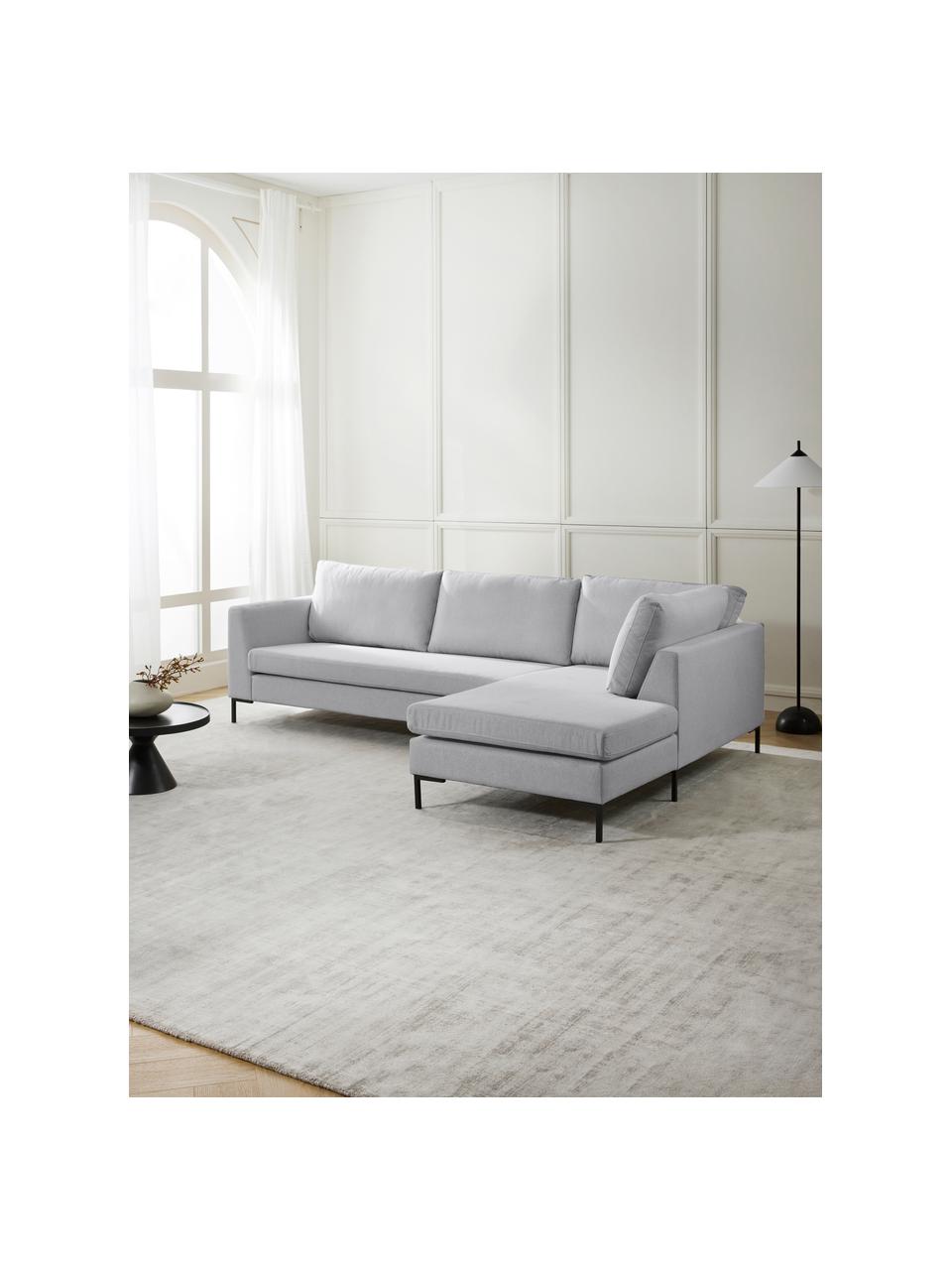 Rohová pohovka Luna, Svetlosivá, Š 280 x H 184 cm, pravé rohové prevedenie