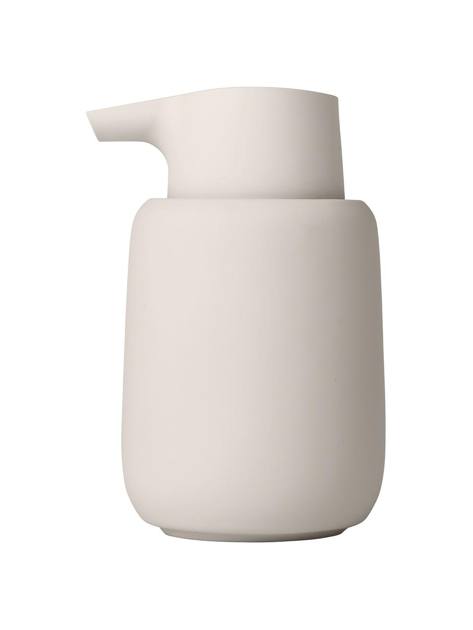 Distributeur de savon céramique Sono, Céramique, Beige, Ø 9 x haut. 14 cm