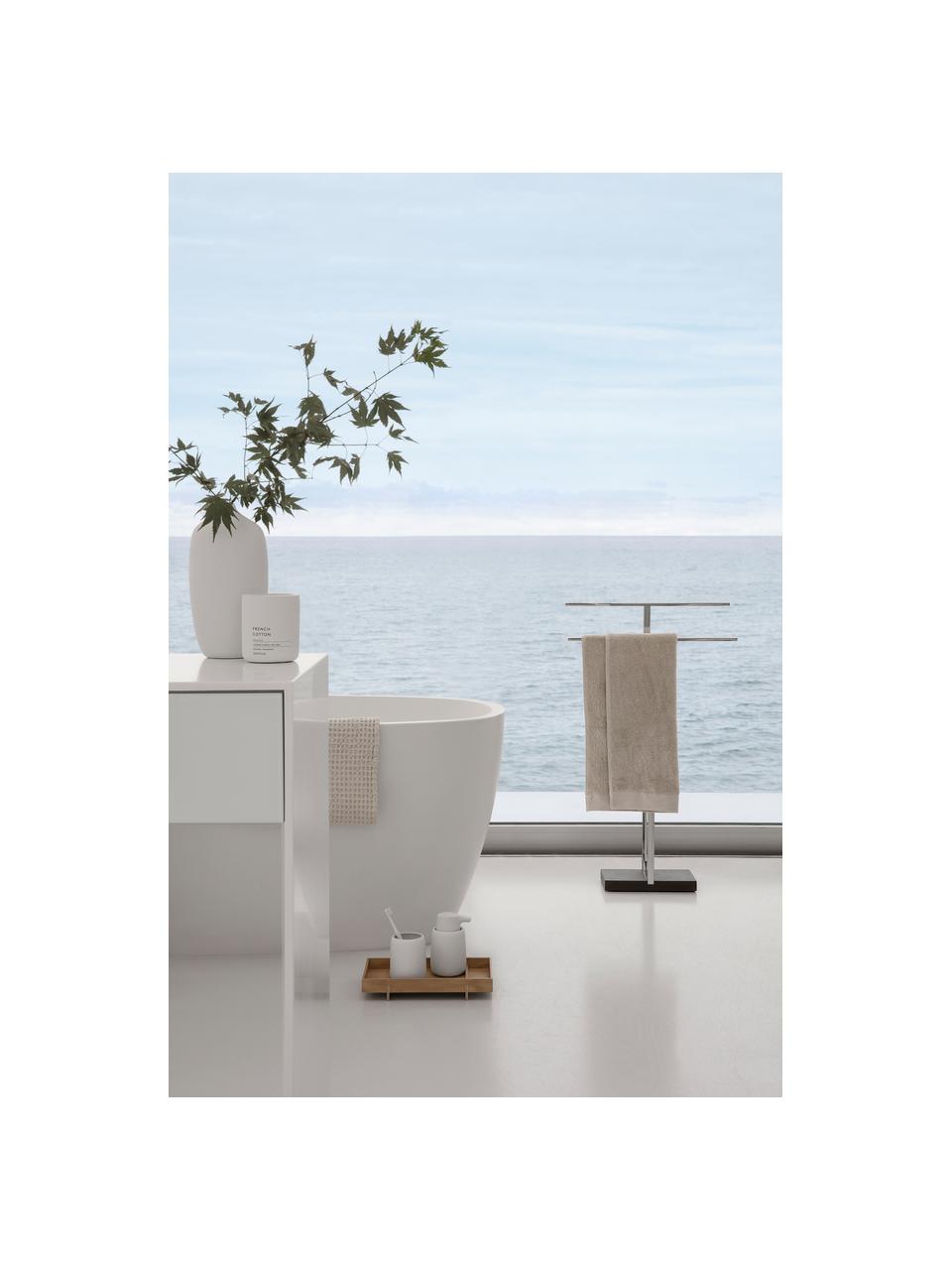 Distributeur de savon céramique Sono, Céramique, Beige, Ø 9 x haut. 14 cm