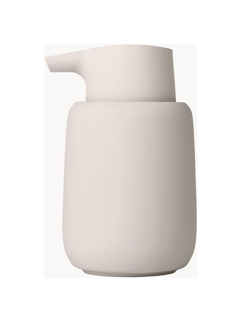 Dispenser sapone in ceramica Sono, Ceramica, Bianco latte, Ø 9 x Alt. 14 cm