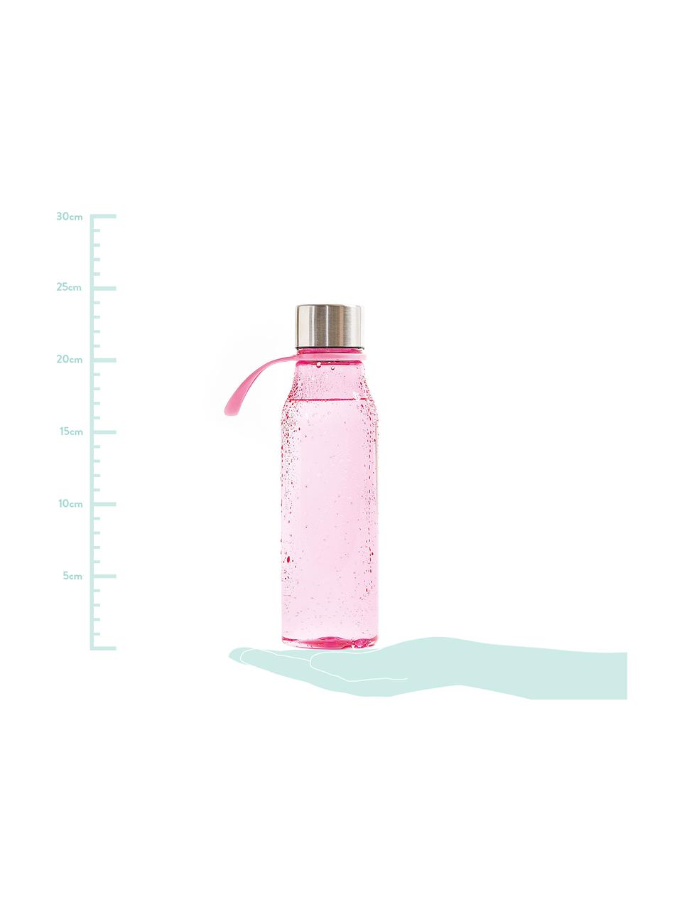 Kleine to go drinkfles Lean, Fles: Tritan (kunststof), BPA-v, Roze, staalkleurig, 570 ml