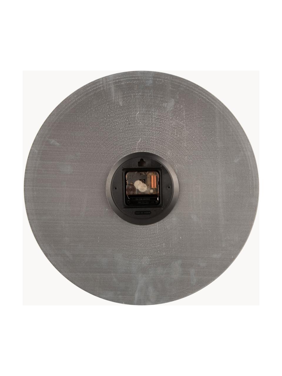 Zegar ścienny Dome, Metal powlekany, Odcienie srebrnego, Ø 40 x G 5 cm