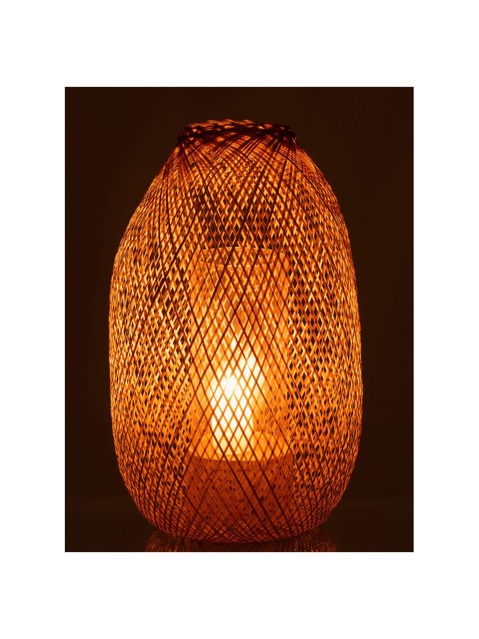 Lampáš z bambusu Hazel, Svetlé drevo, Ø 33 x V 49 cm