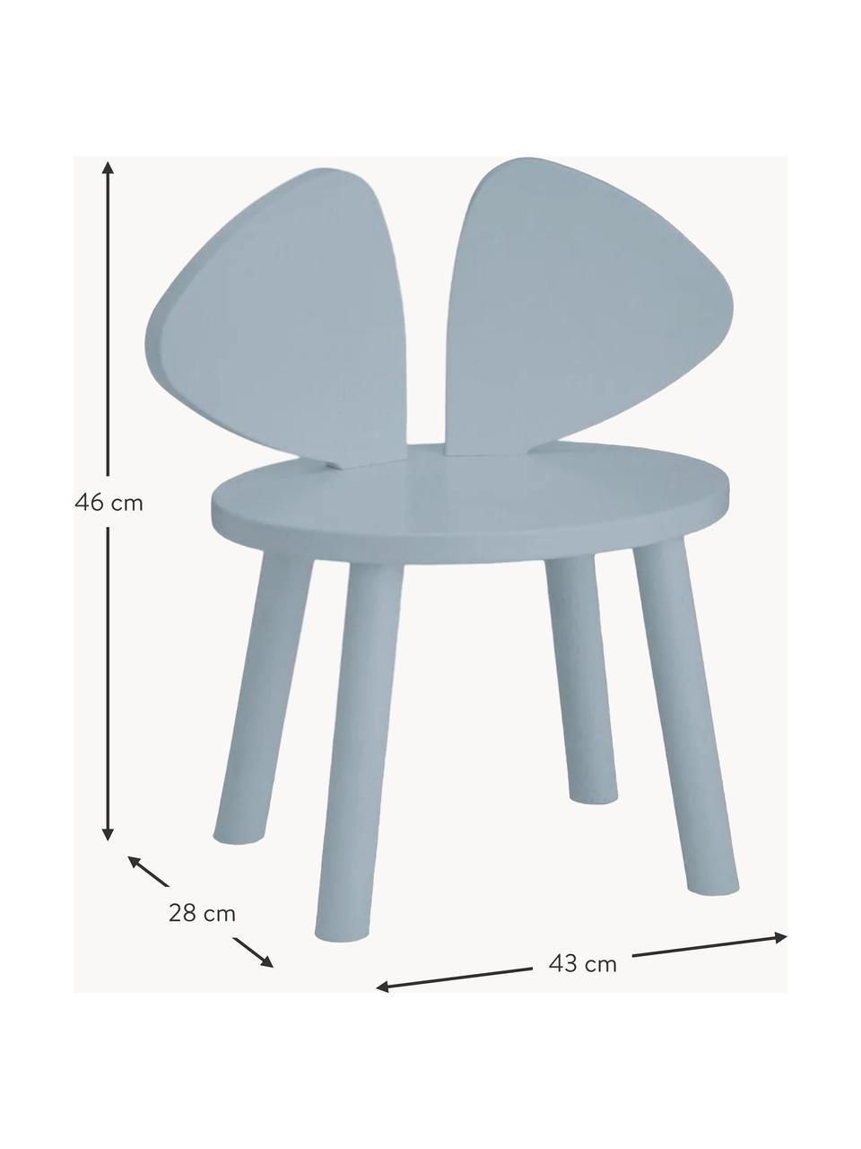 Detská stolička z dreva Mouse, Brezová dyha, lakovaná

Tento výrobok je vyrobený z dreva s certifikátom FSC®, ktoré pochádza z udržateľných zdrojov, Svetlomodrá, Š 43 x V 28 cm