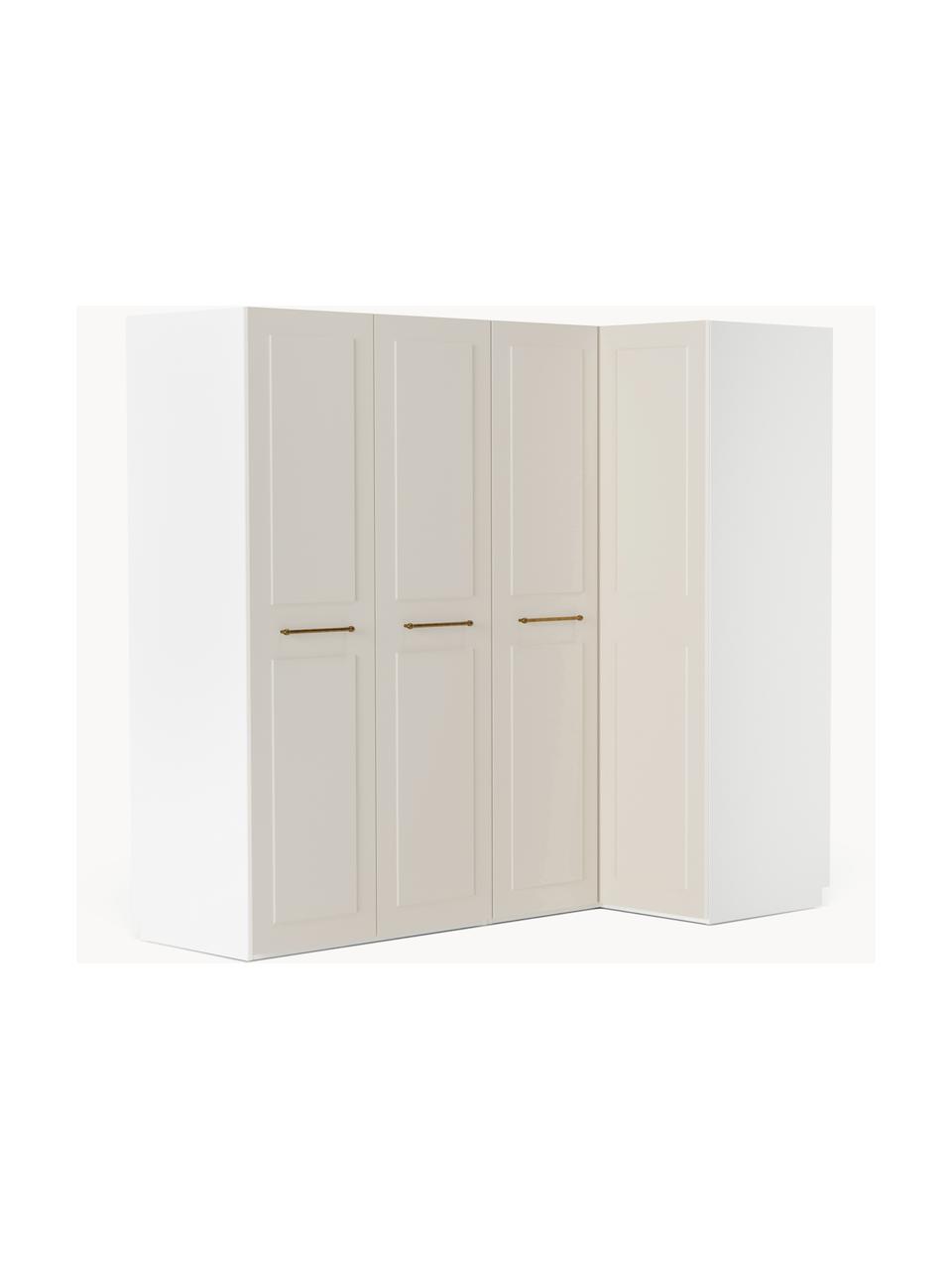 Armoire d'angle modulaire Charlotte, larg. 215 cm, plusieurs variantes, Beige, Basic Interior : larg. 215 x haut. 200 cm, avec module d'angle