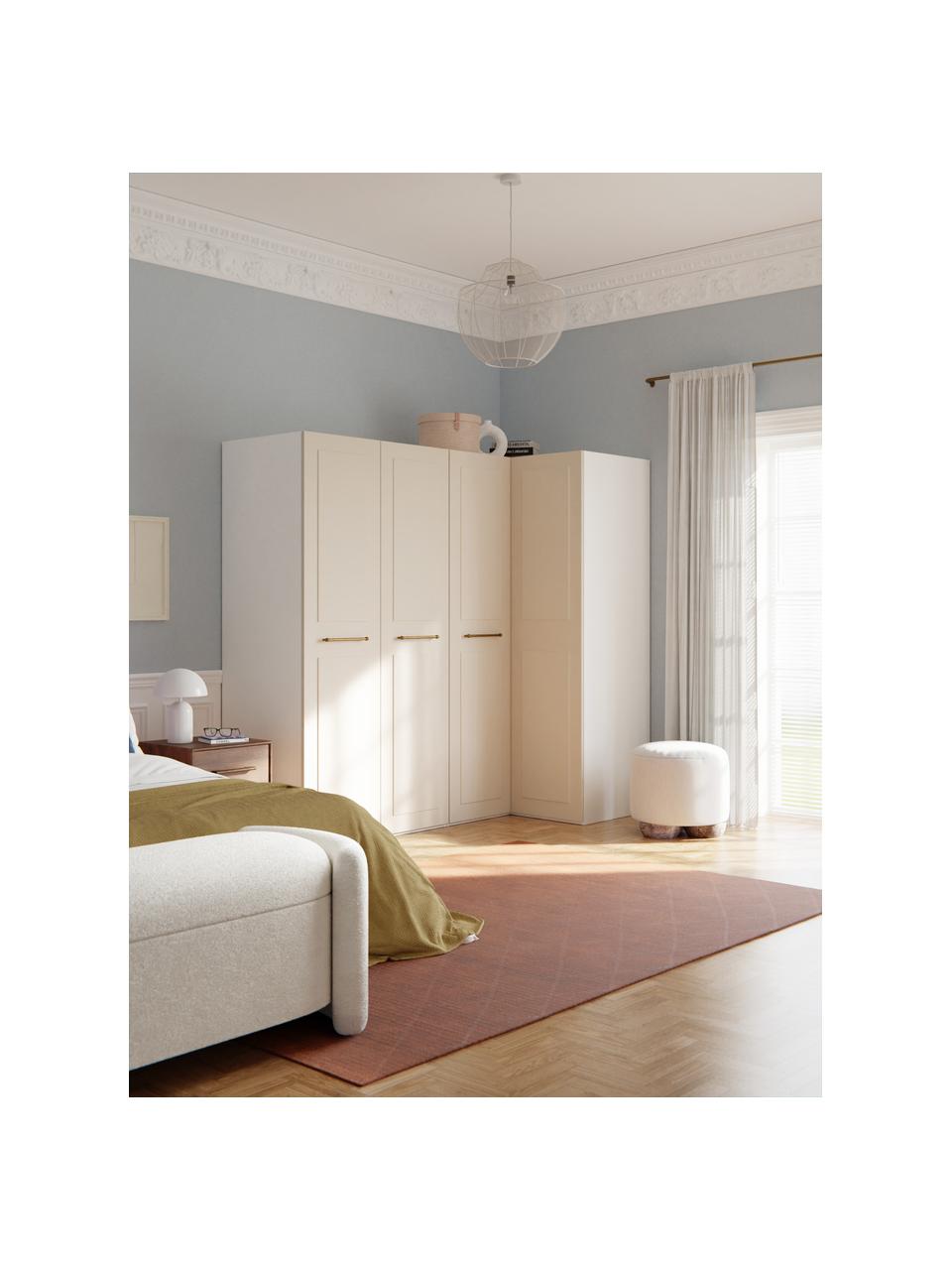 Armoire d'angle modulaire Charlotte, larg. 215 cm, plusieurs variantes, Beige, Basic Interior : larg. 215 x haut. 200 cm, avec module d'angle