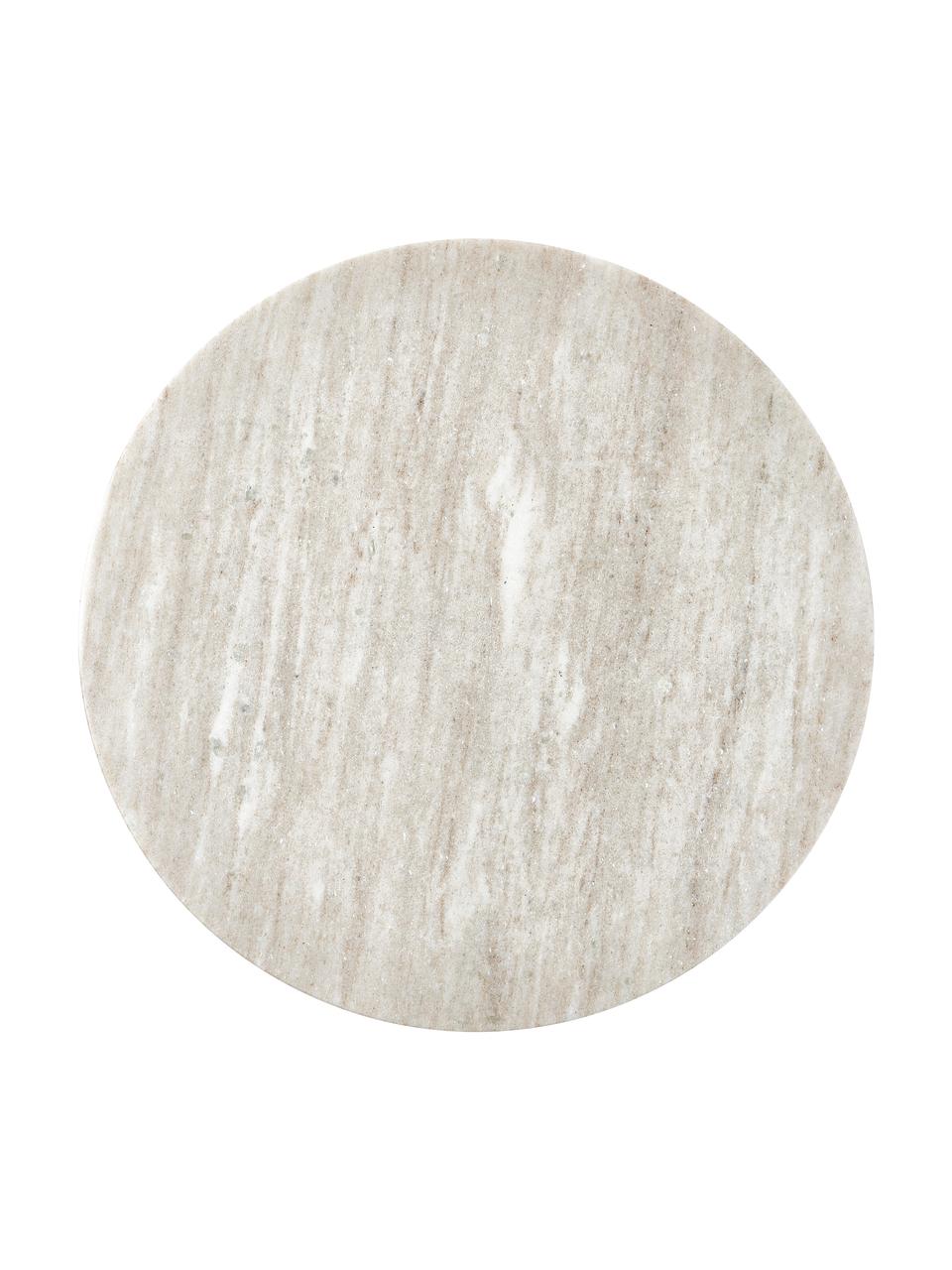 Plat de service décoratif en marbre Como, Marbre, Beige, marbré, Ø 35 x haut. 2 cm
