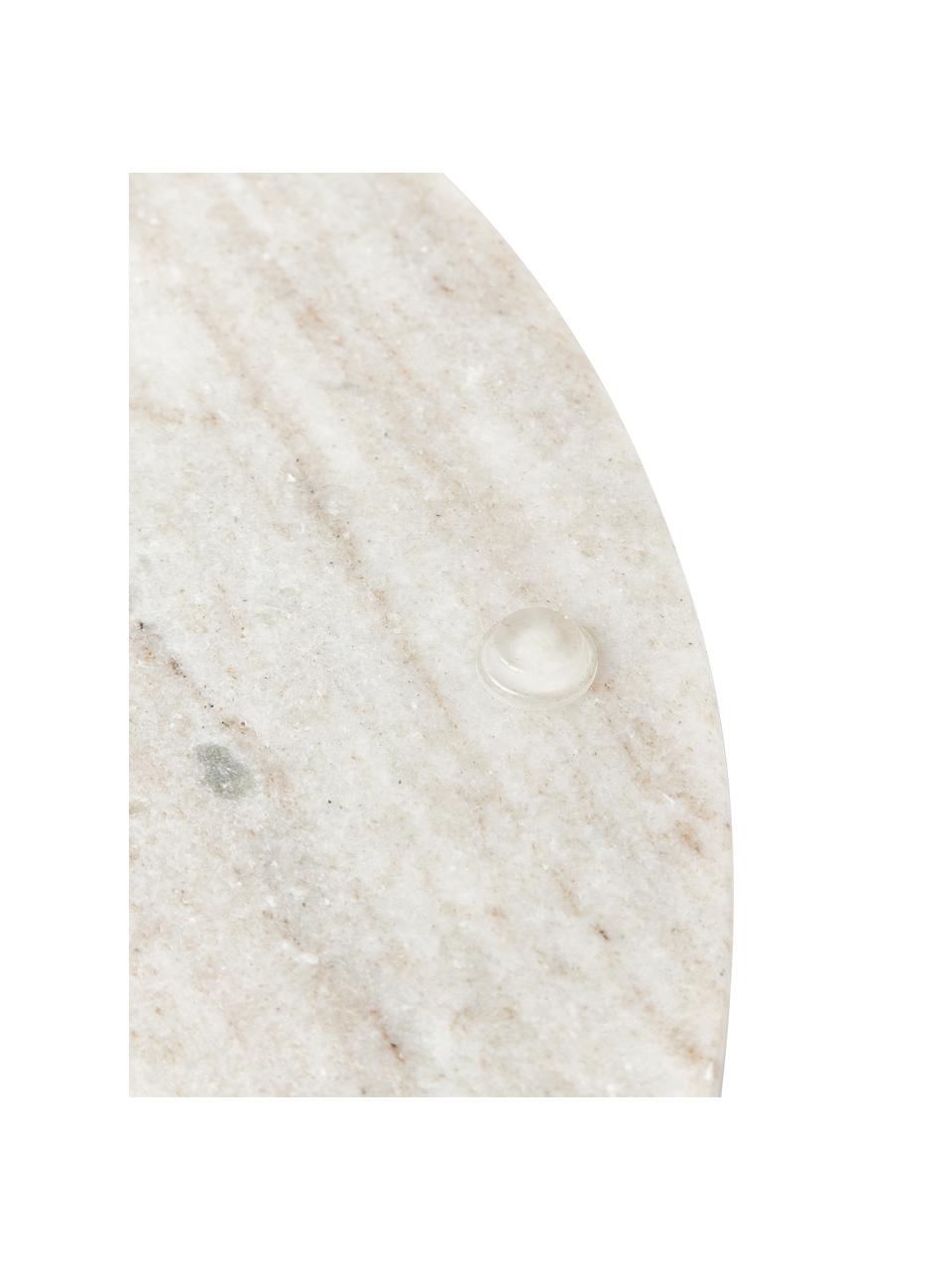 Taca dekoracyjna do serwowania z marmuru Como, Marmur, Beżowy, marmurowy, Ø 35 x W 2 cm