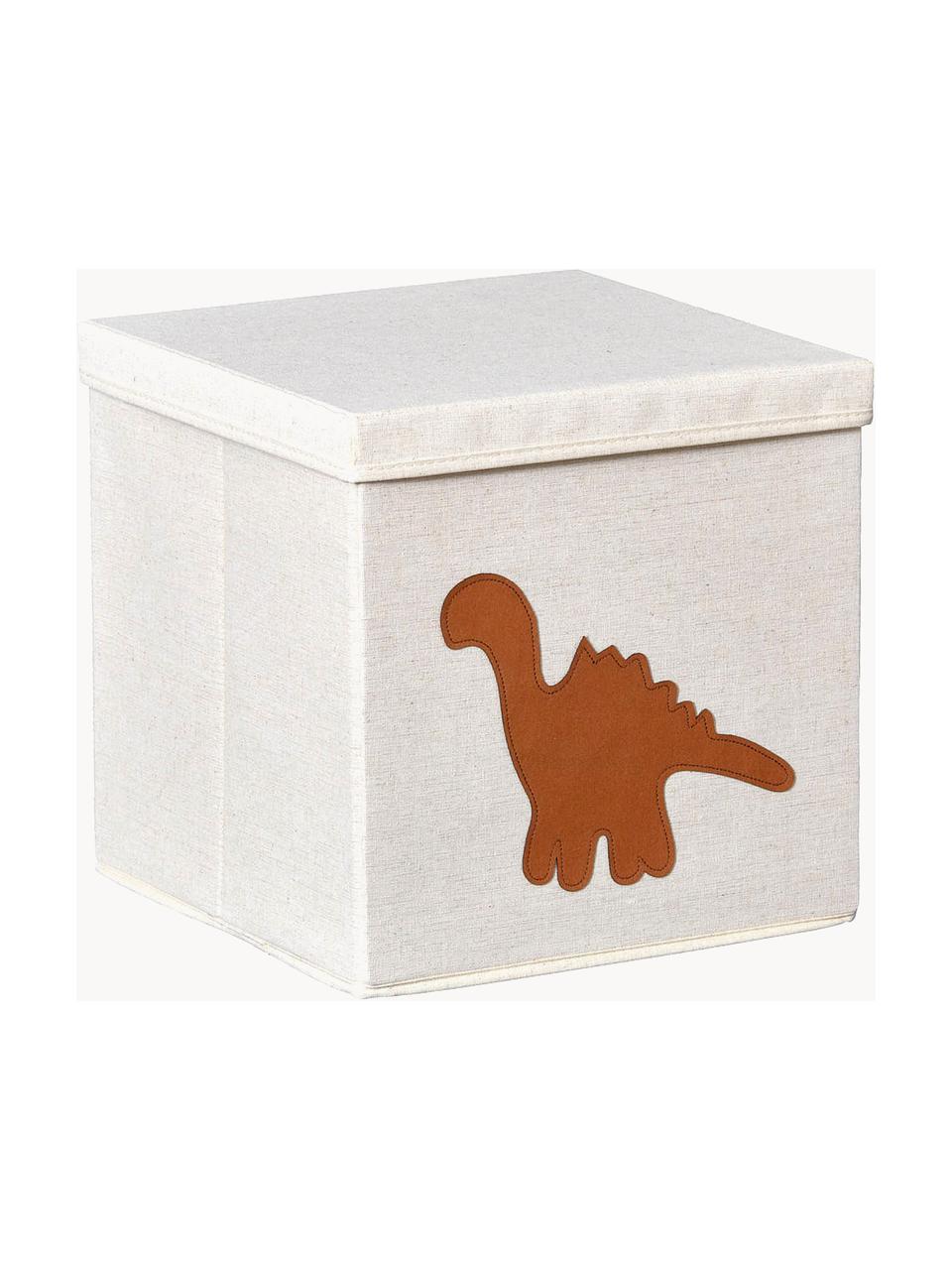 Úložný box Premium, Světle béžová, dinosaurus, Š 30 cm, H 30 cm