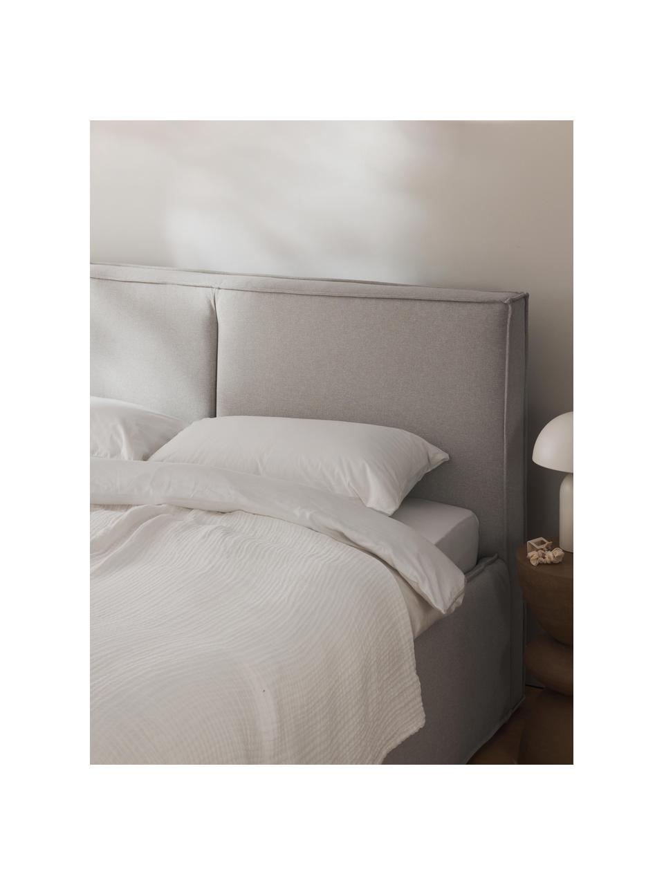 Letto imbottito Dream, Rivestimento: poliestere (tessuto testu, Tessuto beige chiaro, Larg. 180 x Lung. 200 cm
