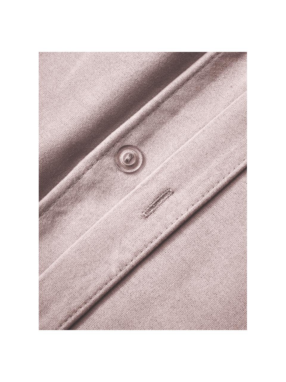 Flanell-Bettdeckenbezug Biba, Webart: Flanell, Hellrosa, B 200 x L 200 cm
