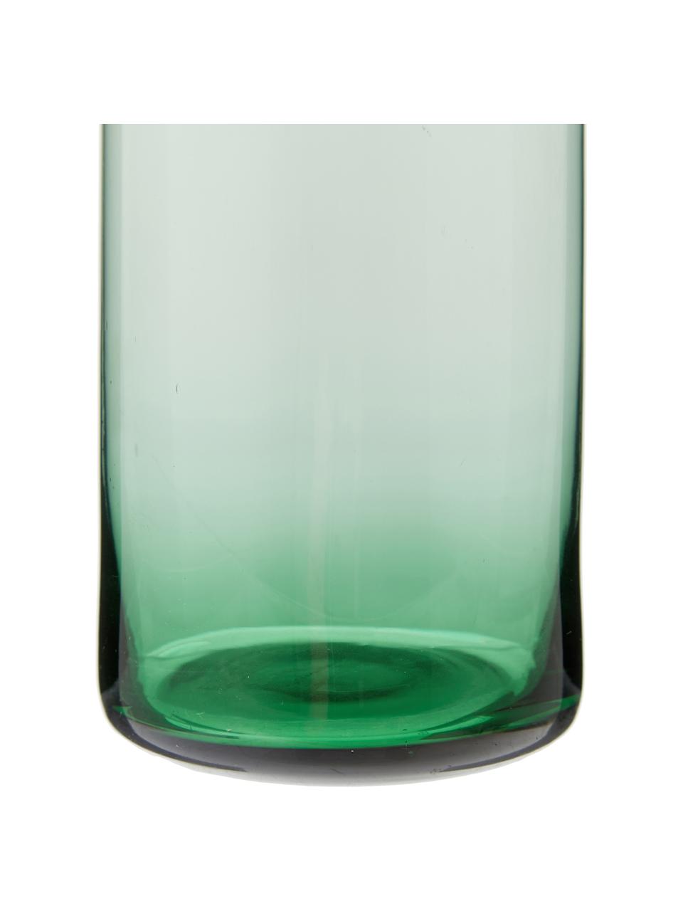 Bottiglia verde trasparente Clearance, 1 L, Coperchio: sughero, Verde trasparente, Alt. 25, 1 L