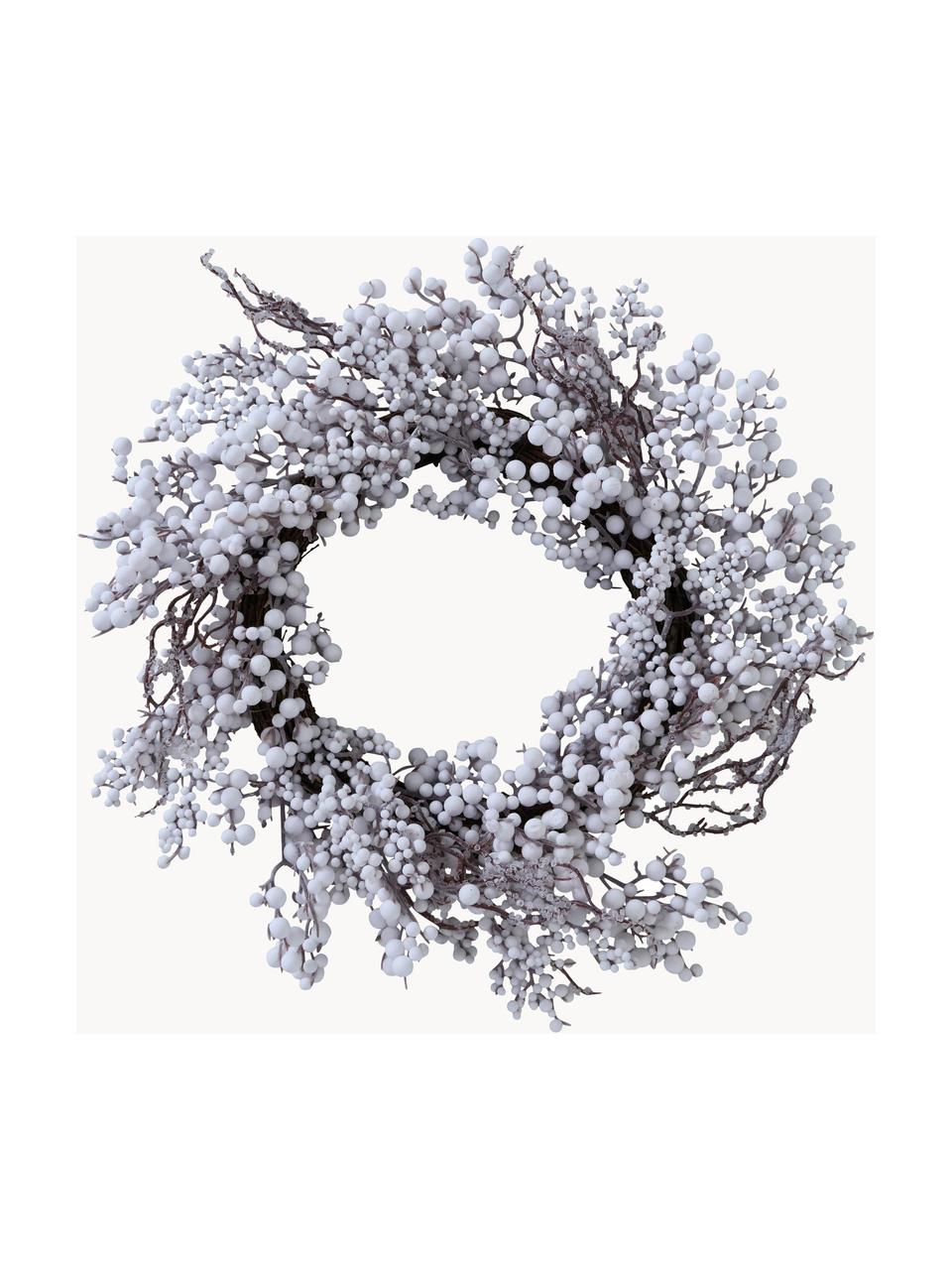 Vánoční věnec Biala, Březové dřevo, Bílá, tmavé dřevo, Ø 50 cm, V 10 cm
