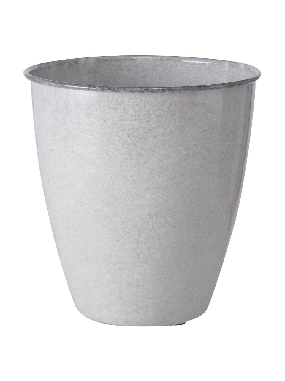Übertopf-Set Sakura aus Metall, 3-tlg., Metall, pulverbeschichtet, Grün, Dunkelblau, Weiß, Set mit verschiedenen Größen