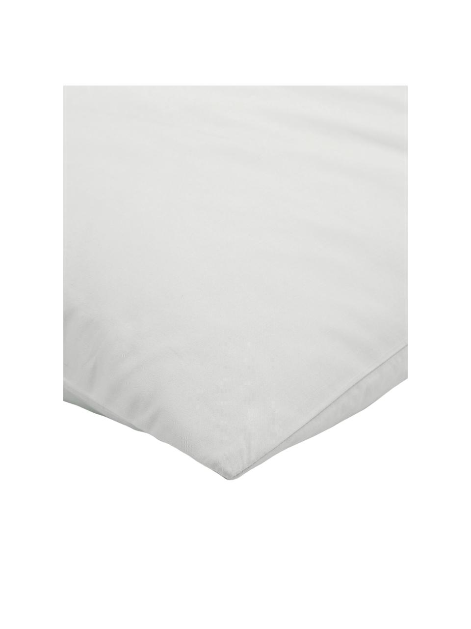 Povlaky na polštáře z bavlněného perkálu Elsie, 2 ks, Světle šedá, Š 40 cm, D 80 cm
