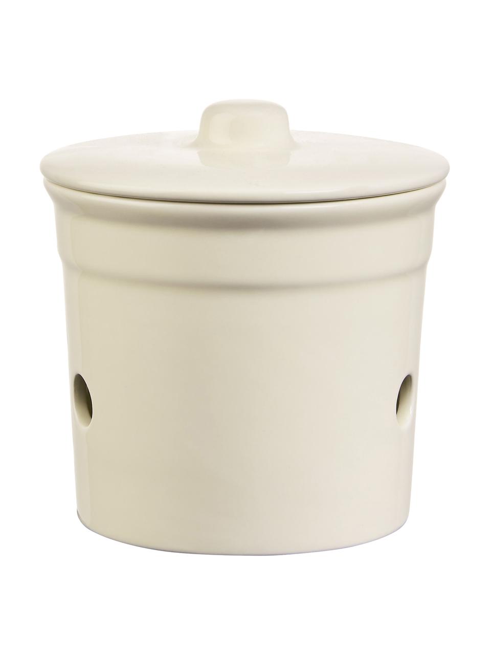 Bote Mrs Winterbottoms Garlic, Gres, Blanco crema, negro, Ø 14 x Al 12 cm