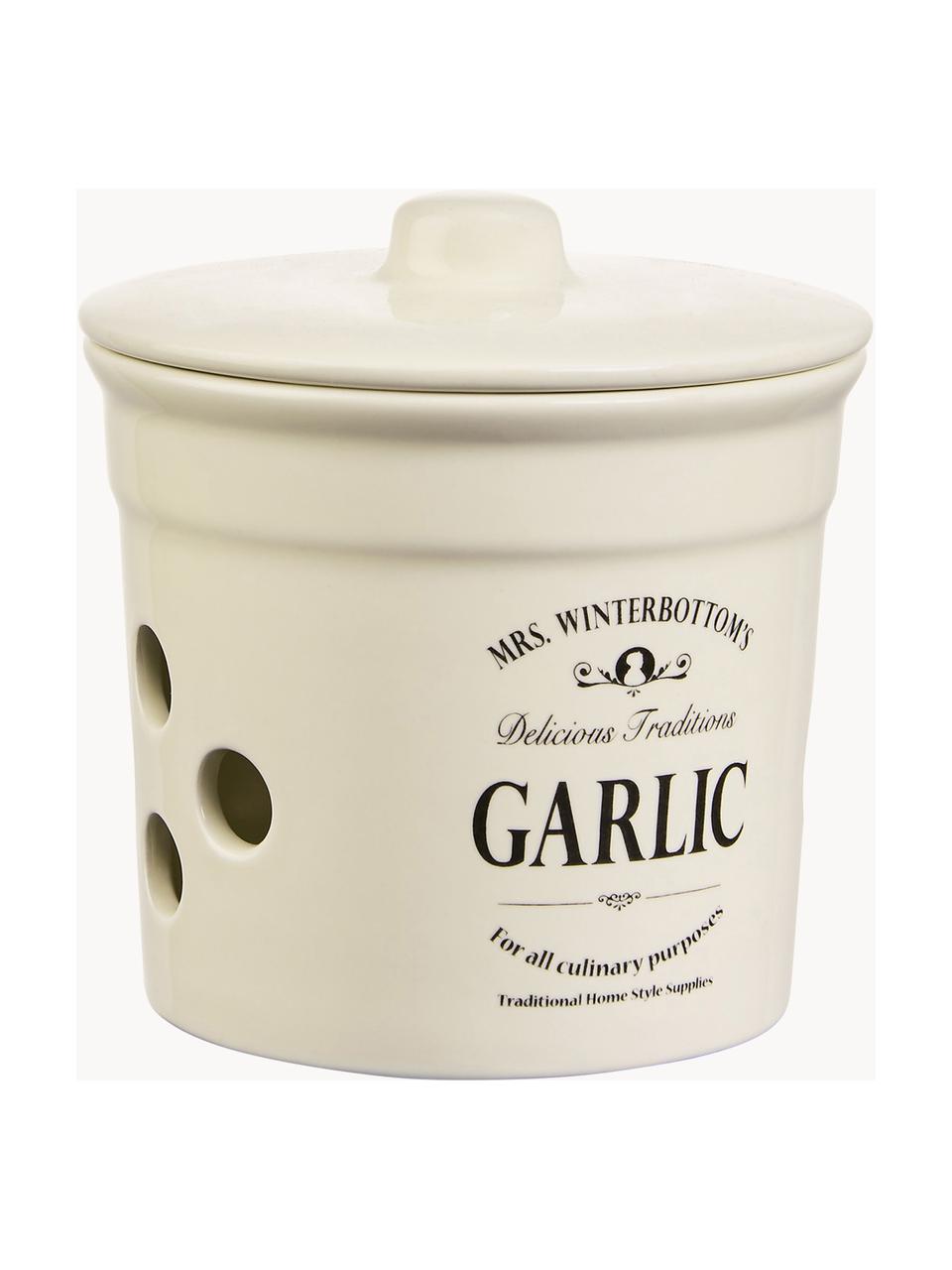 Aufbewahrungsdose Mrs Winterbottoms Garlic, Steingut, Garlic, Ø 14 x H 12 cm