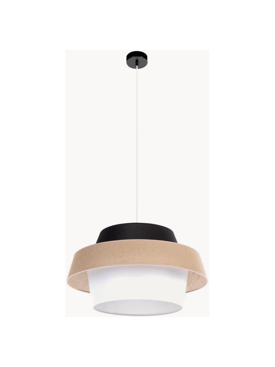 Suspension Preto, Noir, beige, blanc, Ø 55 x haut. 30 cm