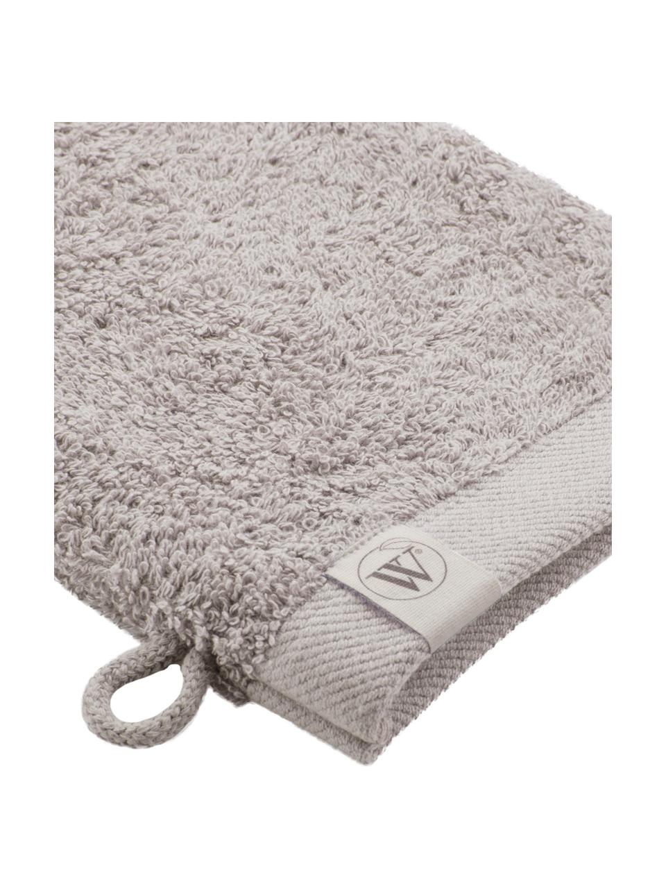 Guanto spugna da doccia/bagno Blend 2 pz, 65% cotone riciclato, 35% poliestere riciclato, Grigio chiaro, Larg. 16 x Lung. 21 cm