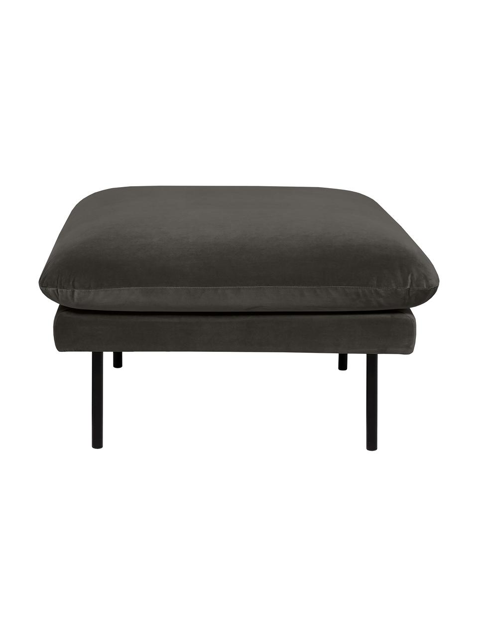 Sofa-Hocker Moby aus Samt, Bezug: Samt (Hochwertiger Polyes, Gestell: Massives Kiefernholz, FSC, Samt Taupe, B 78 x T 78 cm
