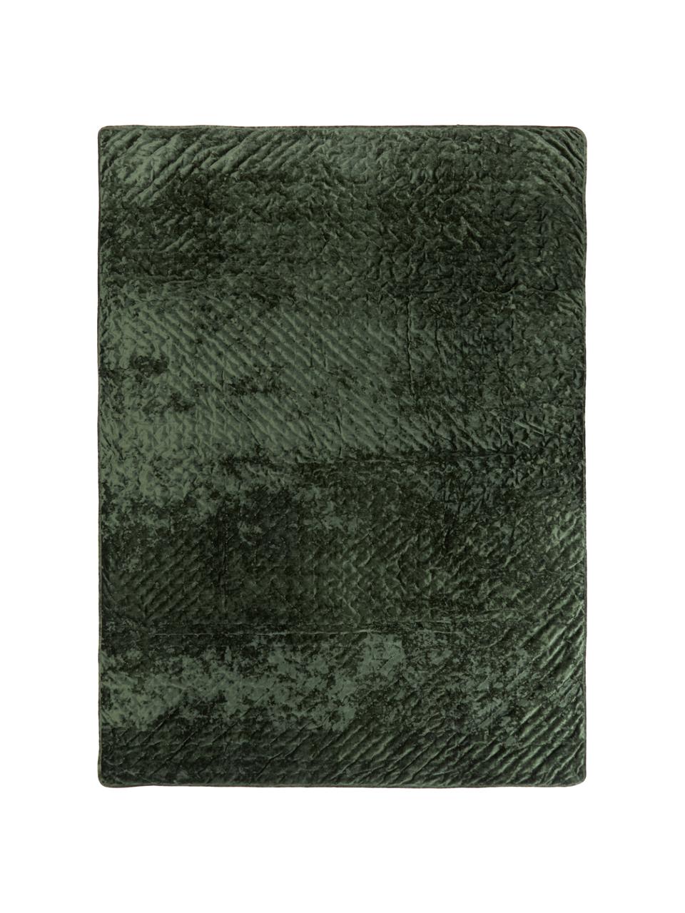 Samt-Tagesdecke Enid in Dunkelgrün, Samt (100 % Polyester)
Öko-Tex Standard 100, Klasse 1, Grün, B 180 x L 250 cm (für Betten bis 140 x 200 cm)
