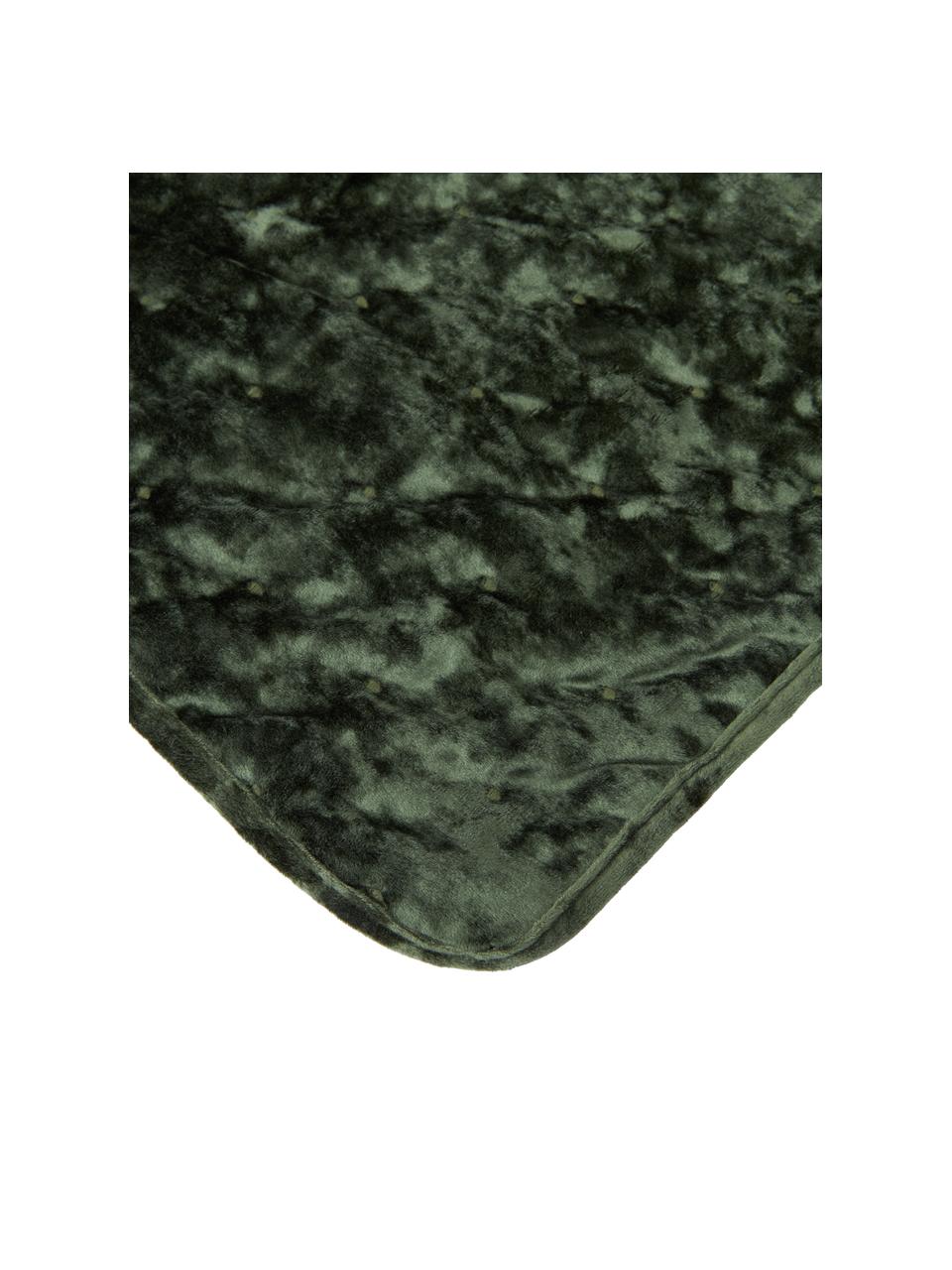 Narzuta z aksamitu Enid, Aksamit (100% poliester)
Produkt posiada certyfikat Oeko-Tex Standard 100, 1. klasy, Zielony, S 180 x D 250 cm (do łóżek o wymiarach od 140 x 200 cm)
