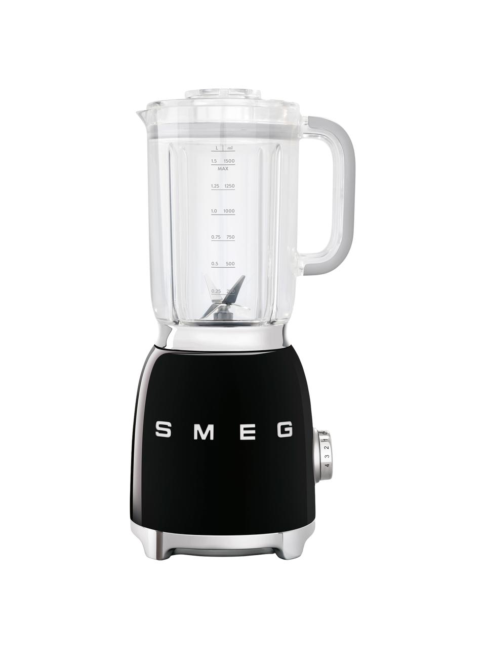 Standmixer 50's Style, Gehäuse: Aluminiumdruckguss, lacki, Schwarz, glänzend, B 20 x H 40 cm
