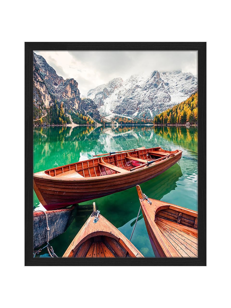 Gerahmter Digitaldruck Pleasure Boats, Bild: Digitaldruck auf Papier, , Rahmen: Holz, lackiert, Front: Plexiglas, Mehrfarbig, B 43 x H 53 cm