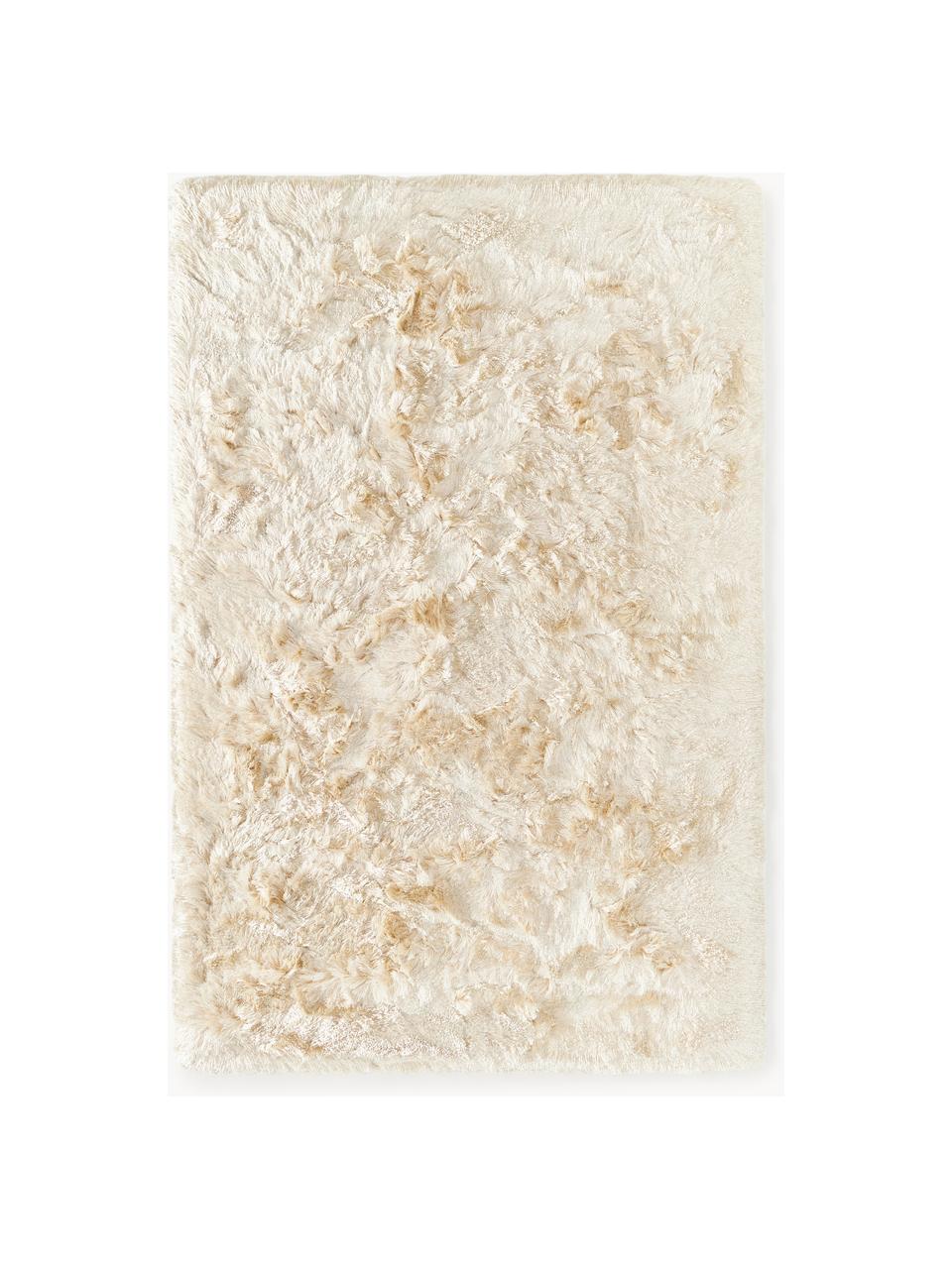 Glänzender Hochflor-Teppich Jimmy, Flor: 100 % Polyester Das in di, Hellbeige, B 200 x L 300 cm (Grösse L)