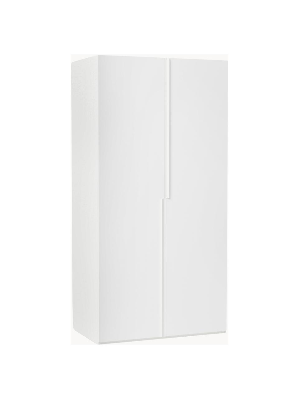 Modularer Drehtürenschrank Leon, 100 cm Breite, mehrere Varianten, Korpus: Spanplatte, FSC-zertifizi, Weiß, Basic Interior, B 100 x H 200 cm
