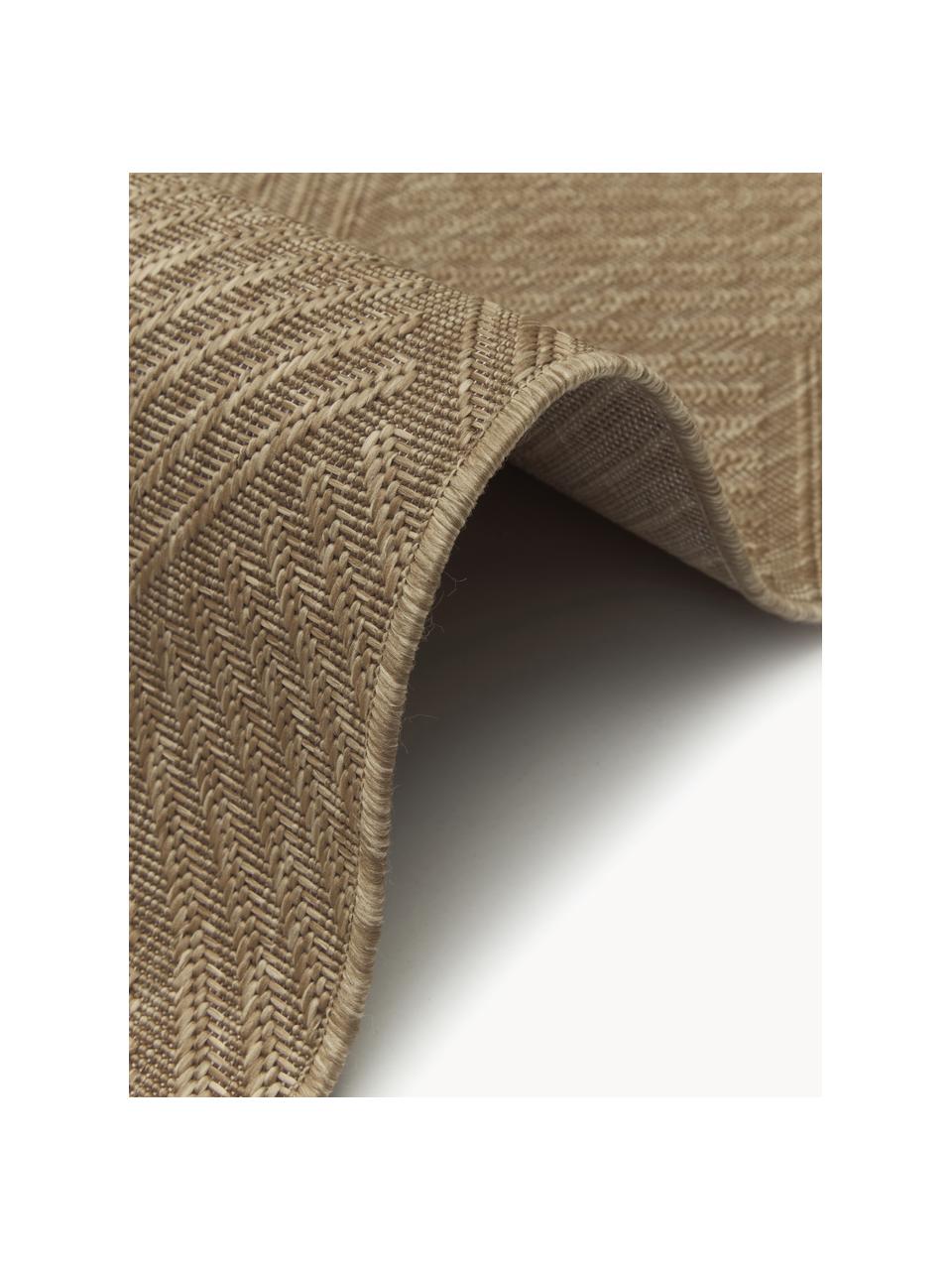 In- & outdoor vloerkleed Ory in beige, 100% polypropyleen, Beige, B 120 x L 180 cm (maat S)