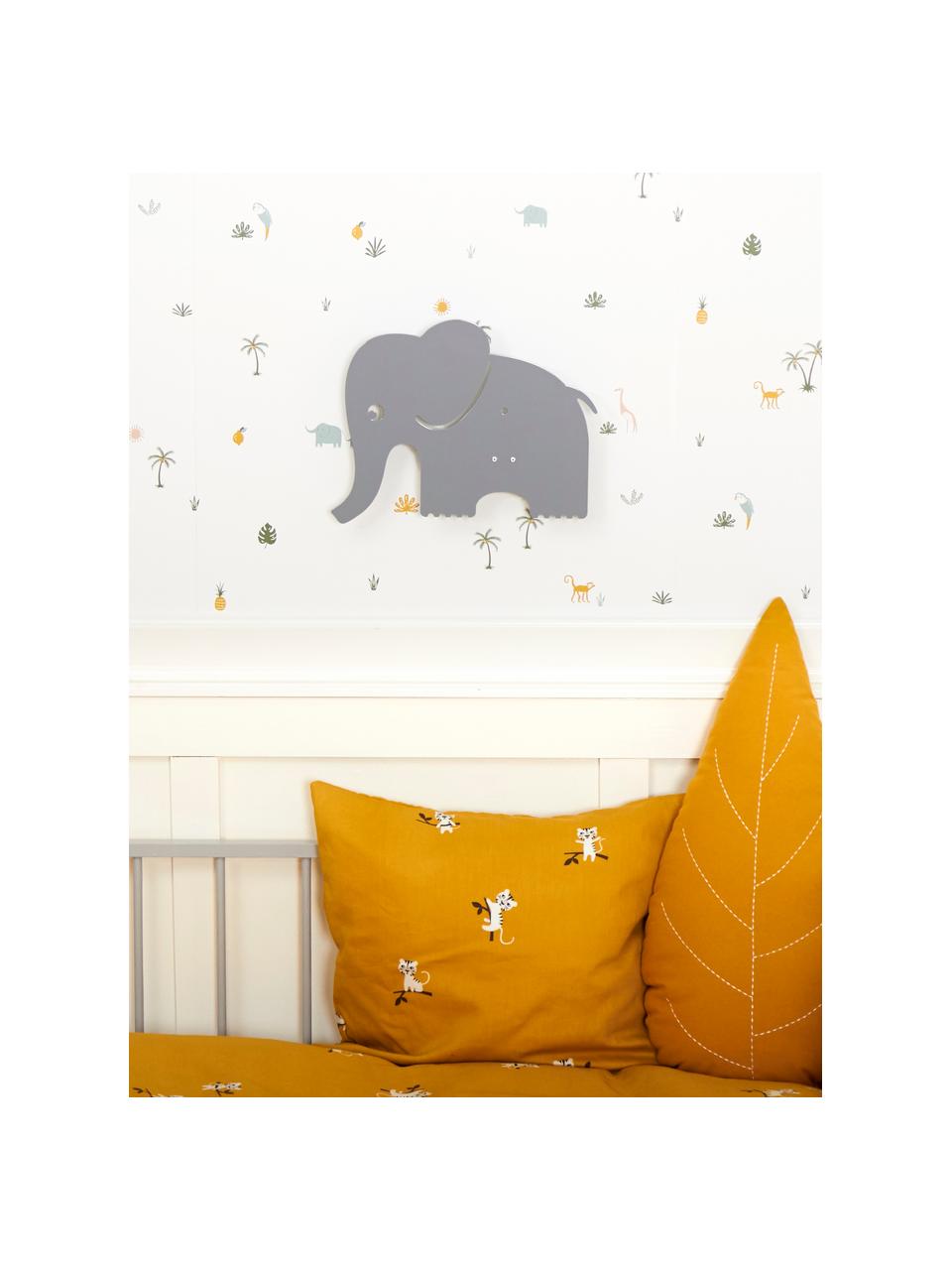 Applique murale enfant Elephant, Gris, larg. 29 x haut. 23 cm