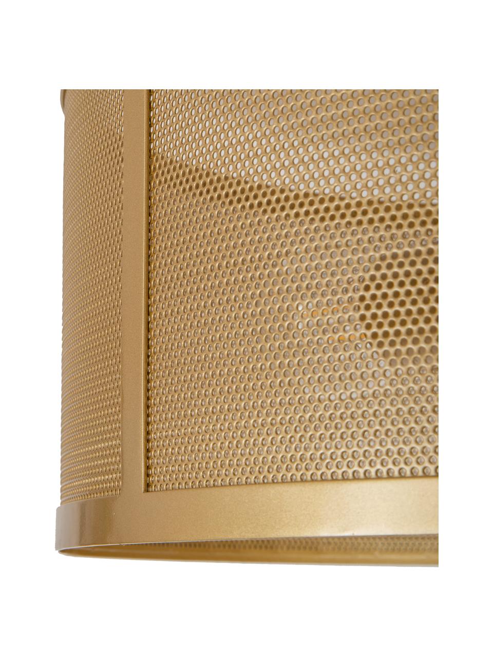 Stropná lampa z kovu Goldy, Odtiene zlatej, Ø 45 x V 21 cm