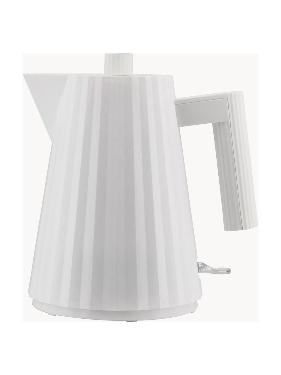 Bouilloire à surface structurée Plissé, 1 L, Résine thermoplastique, Blanc, larg. 21 x haut. 20 cm