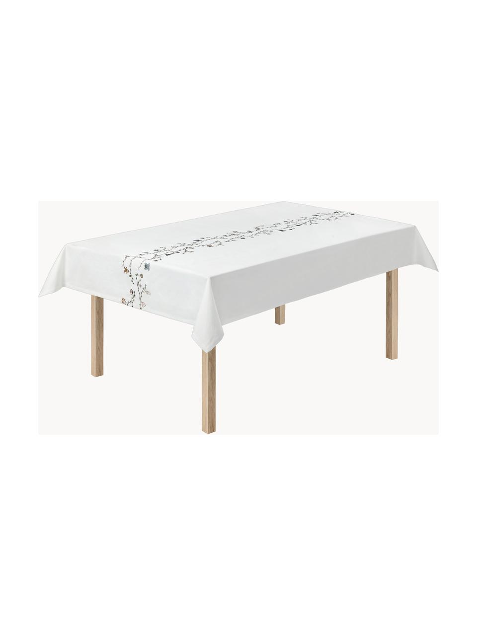 Nappe Hammershøi, 100% coton, Tons verts, blanc, noir, jaune, 6-8 personnes (long. 150 x larg. 220 cm)