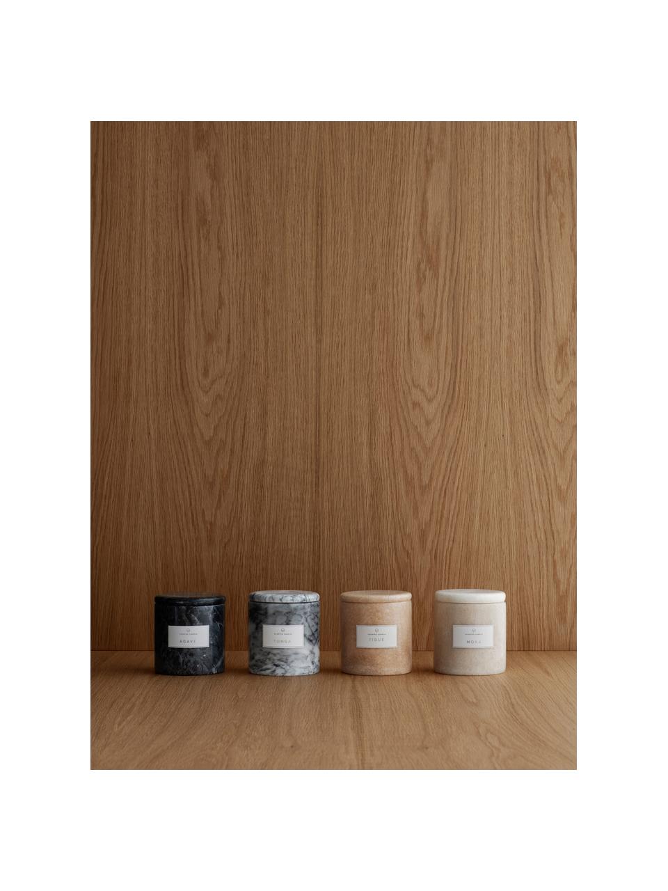 Vela perfumada Tonga (cítricos, notas balsámicas, madera de pino), Recipiente: mármol, Mármol gris, Ø 7 x Al 8 cm