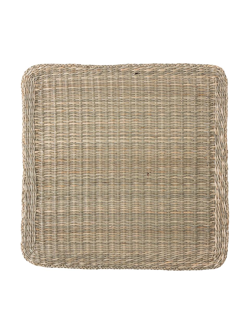 Seegras-Tischset Lena, Seegras, Beige, B 38 x L 38 cm