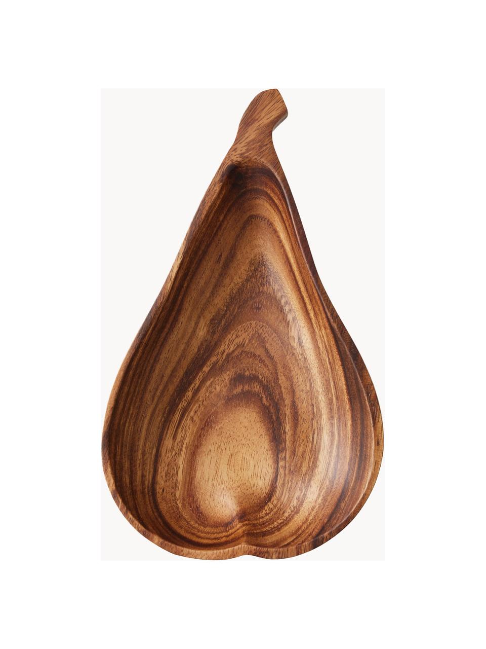 Portafrutta fatti a mano in legno di acacia 2 pz, Legno di acacia, Legno scuro, Ø 20 x Alt. 3 cm