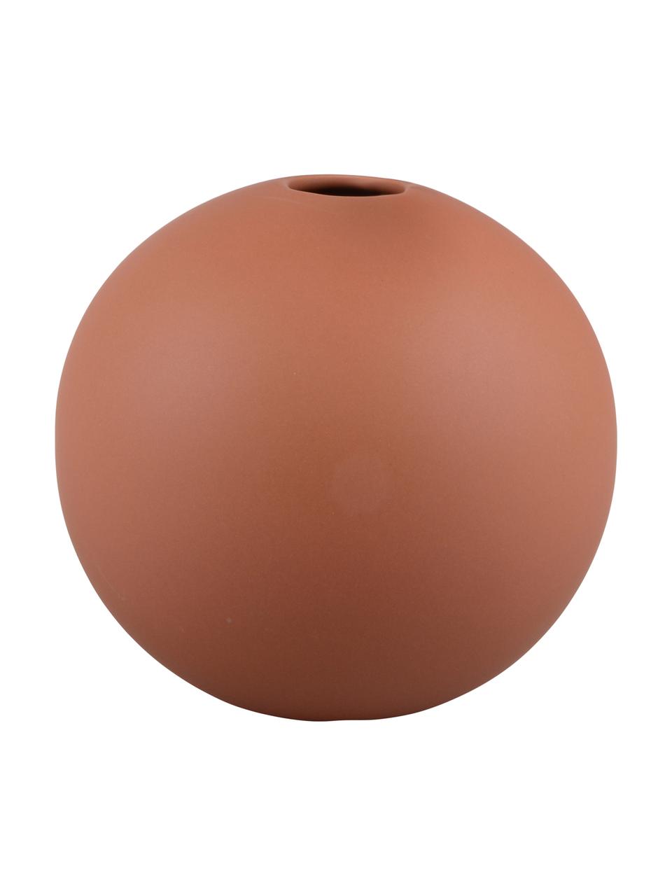 Vaso a sfera in ceramica Rita, Ceramica, Rosso, Ø 12 x Alt. 12 cm