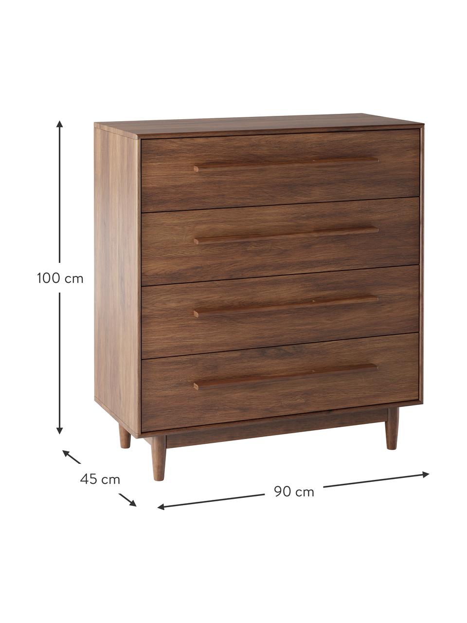 Komoda so zásuvkou z mangového dreva Paul, Mangové drevo, Š 90 x V 100 cm
